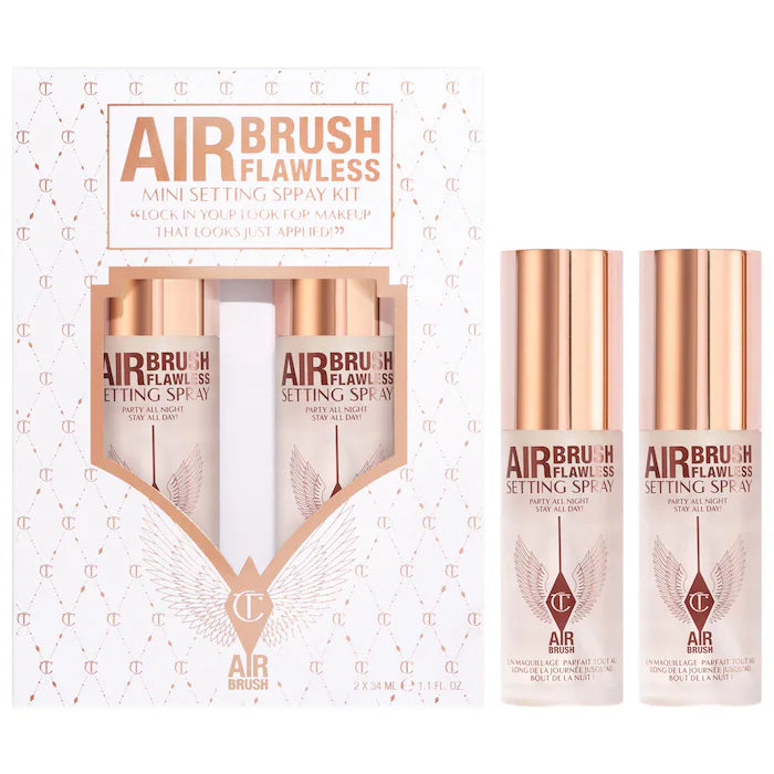 Mini Airbrush Flawless Setting Spray Duo Set (66$ value)