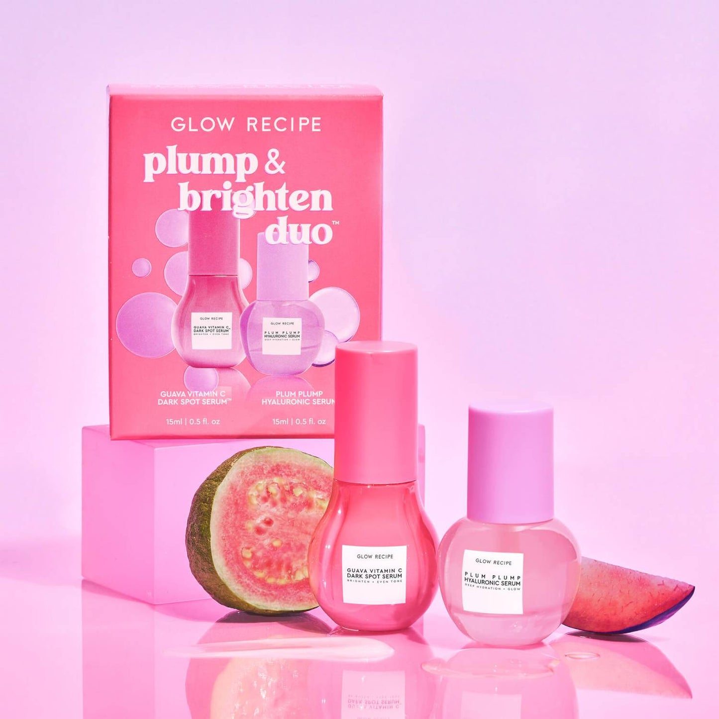 GLOW RECIPE PLUMP AND BRIGHTEN DUO (60$ value)