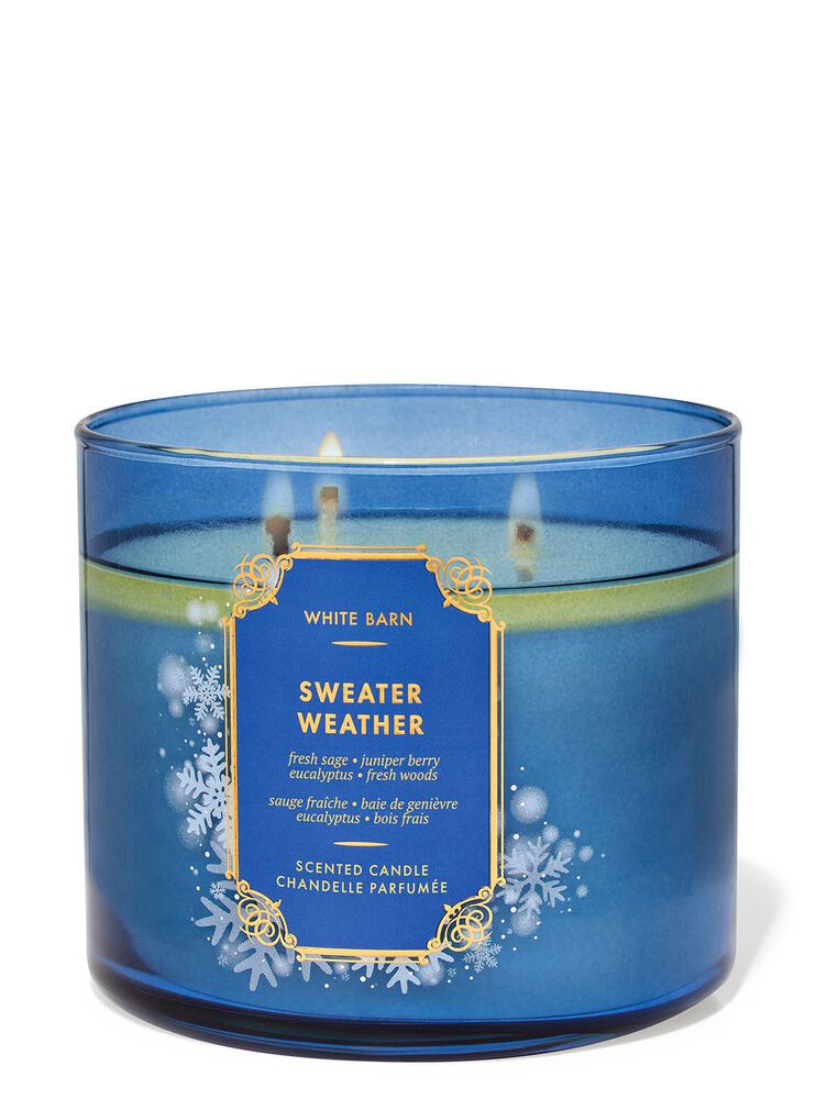 White Barn
Sweater Weather
3-Wick Candle