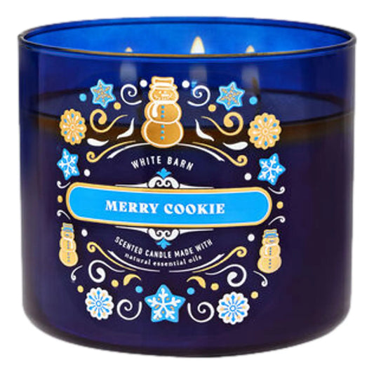 White Barn Merry Cookie 3-Wick Candle