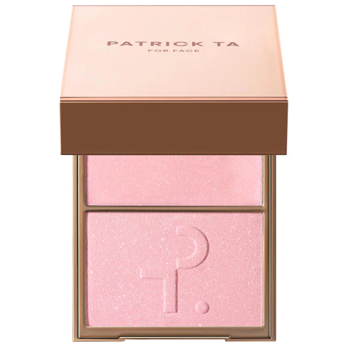 Major Glow Crème & Powder Light Reflecting Translucent Highlighter Duo- baby -pink shimmer