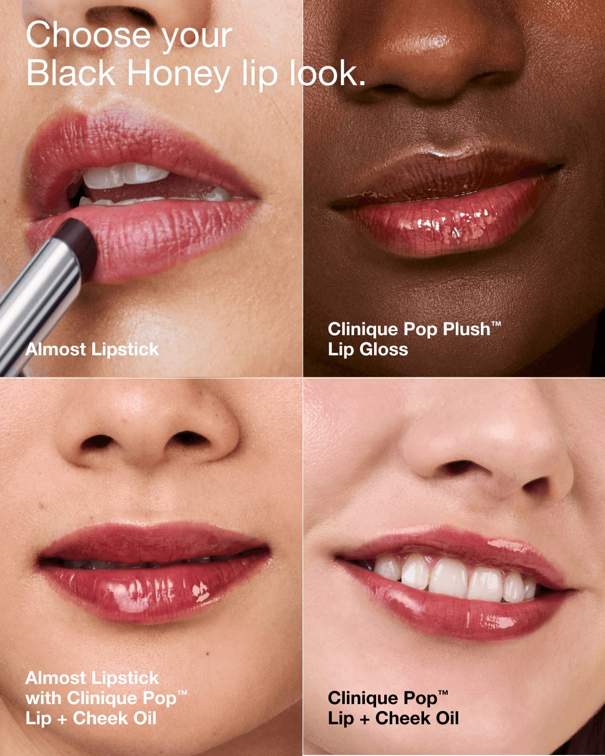 Clinique Pop™ Lip + Cheek Oil in Black Honey