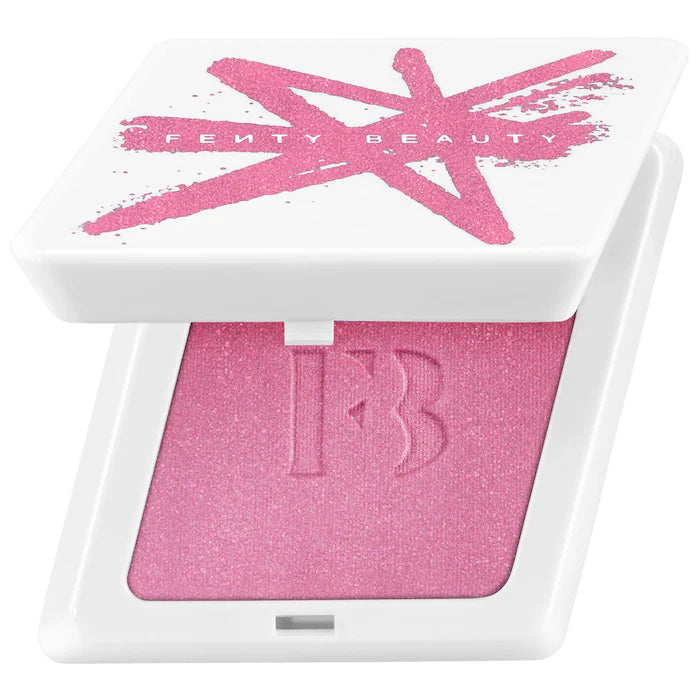 Fenty Cheeks Suede Waterproof Powder Blush-Wattabrat - shimmering baby pink