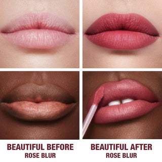 Airbrush Flawless Matte Lip Blur Liquid Lipstick-Rose Blur - warm rose