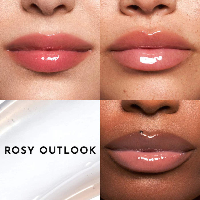 Forget The Filler Lip Plumper Line Smoothing Gloss- Rosy Outlook - super sheer baby pink (#1 gloss )