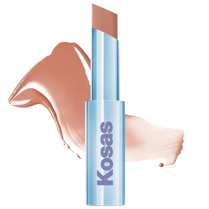 Wet Stick Moisturizing Shiny Sheer Lipstick with Ceramides-Heatwave - neutral rosy beige