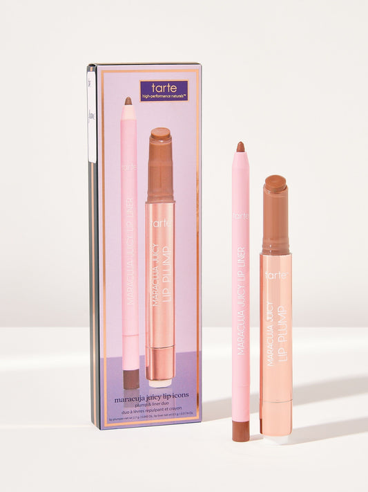 maracuja juicy lip icons plump & liner duo-Spiced Neutrals
(medium-tan) 75$ value