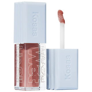 Wet Lip Oil Plumping Peptide Lip Treatment Gloss-Unbuttoned - soft warm blush