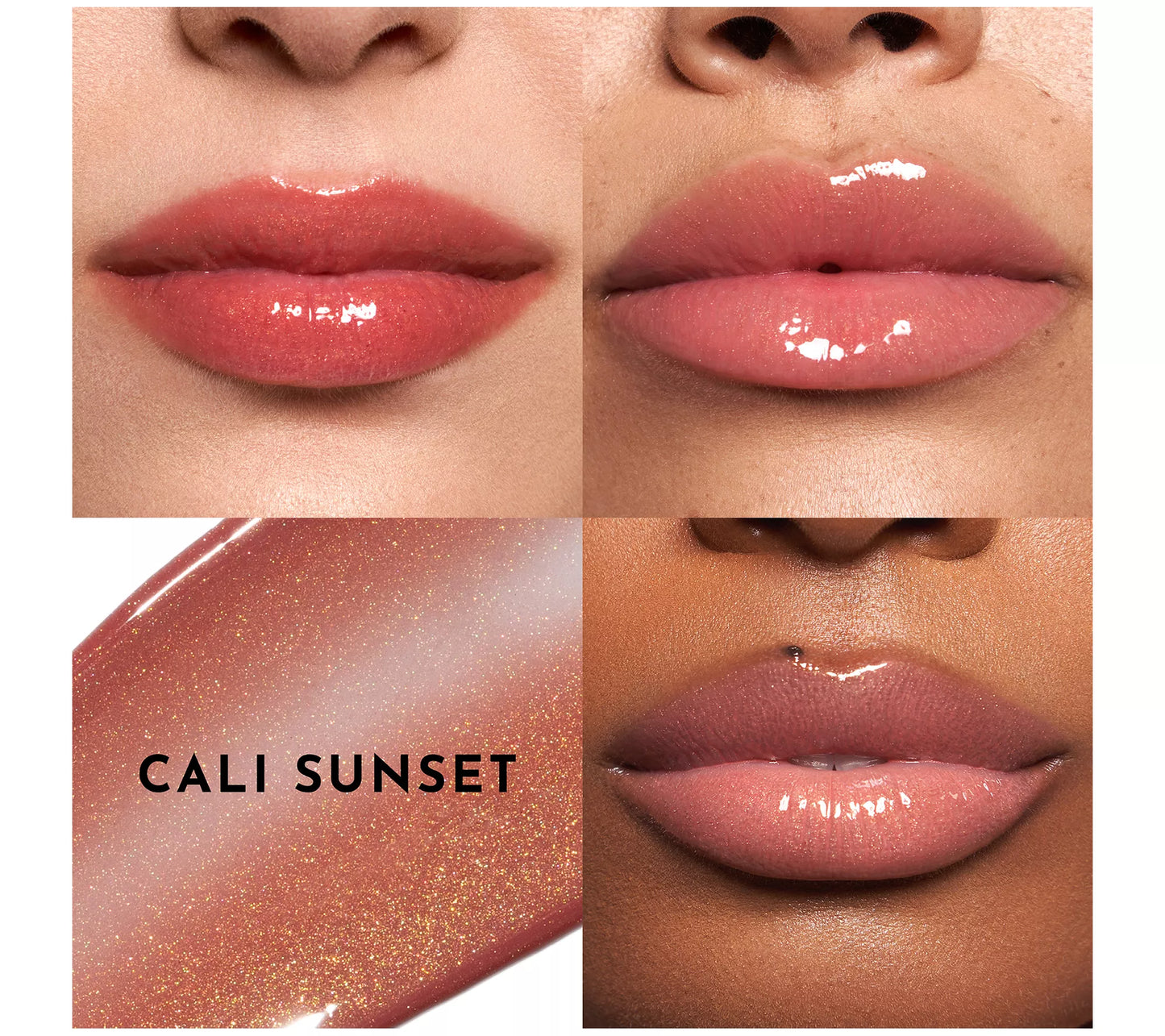 Forget The Filler Lip-Plumping Line-Smoothing Gloss-Cali sunset ( medium brown with golden shimmer )