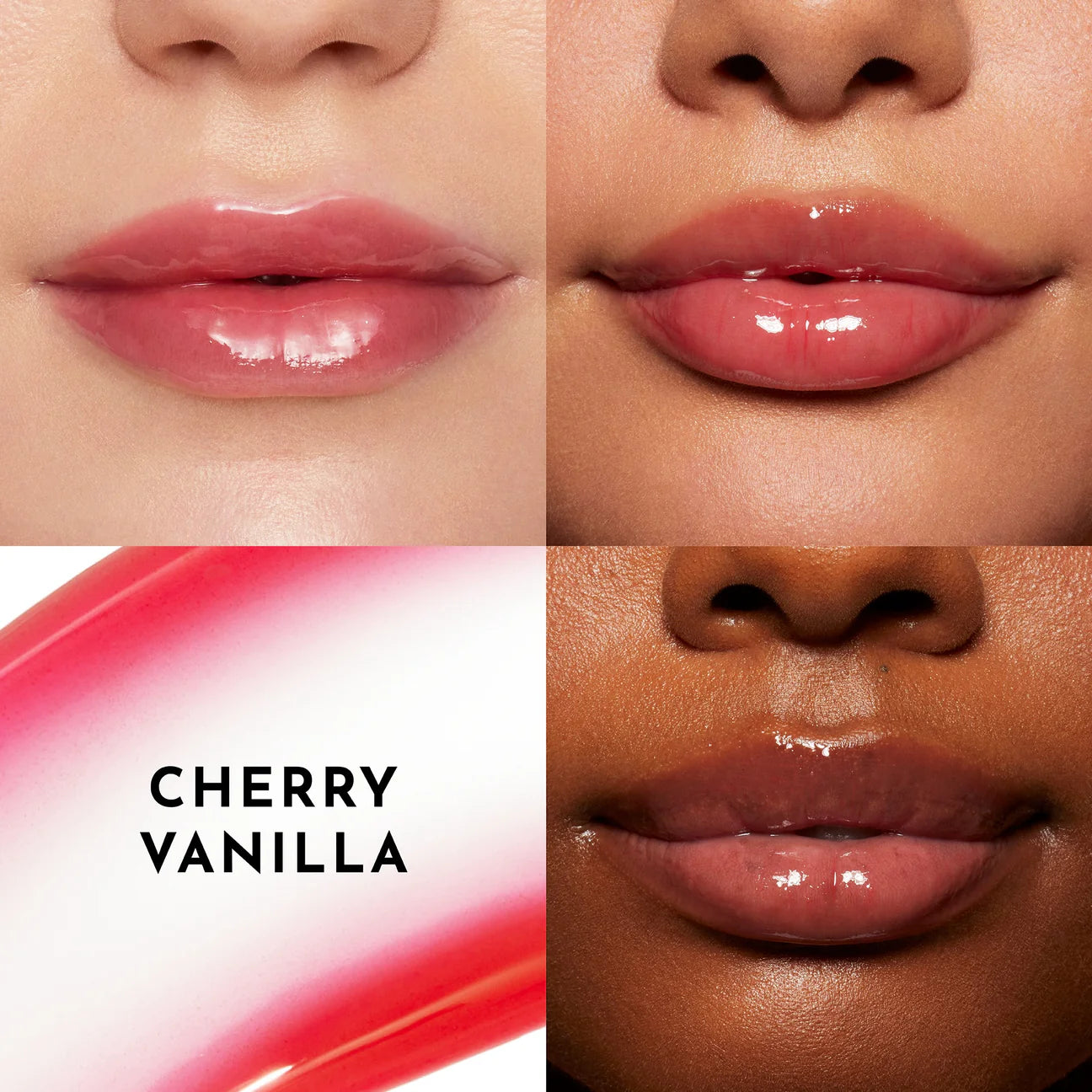 Forget The Filler Lip-Plumping Line-Smoothing Gloss- Cherry vanilla (sheer red with a nostalgic cherry vanilla )