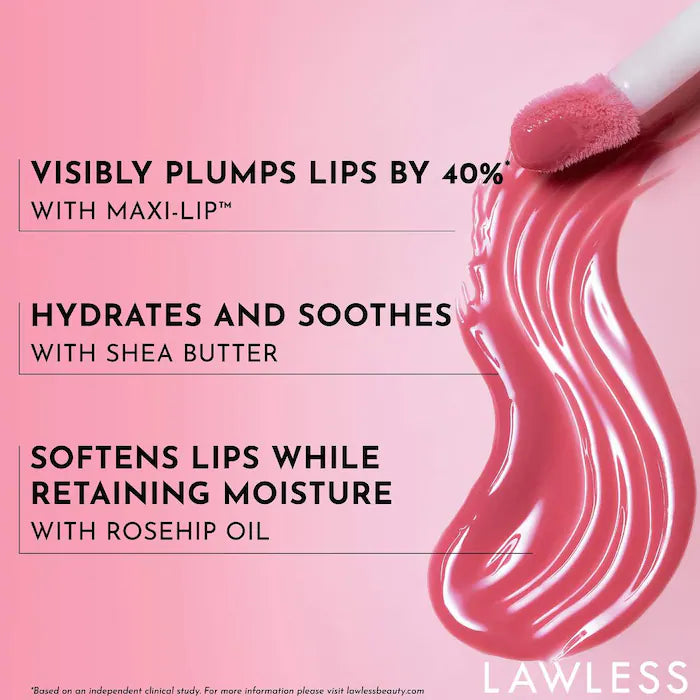 Forget The Filler Lip Plumper Line Smoothing Gloss- Velvet (rosy mauve with plummy undertones)