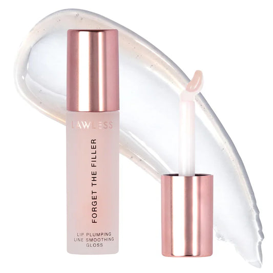 Forget The Filler Lip Plumper Line Smoothing Gloss-Rosy Outlook - super sheer baby pink