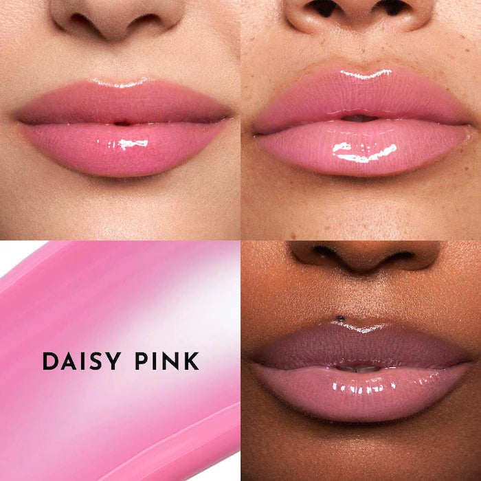 Forget The Filler Lip Plumper Line Smoothing Gloss-Daisy Pink - sheer, creamy baby pink