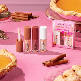 LIMITED EDITION PILLOW BALM WARM AND SPICY LIP BALM SET ( Best-seller )