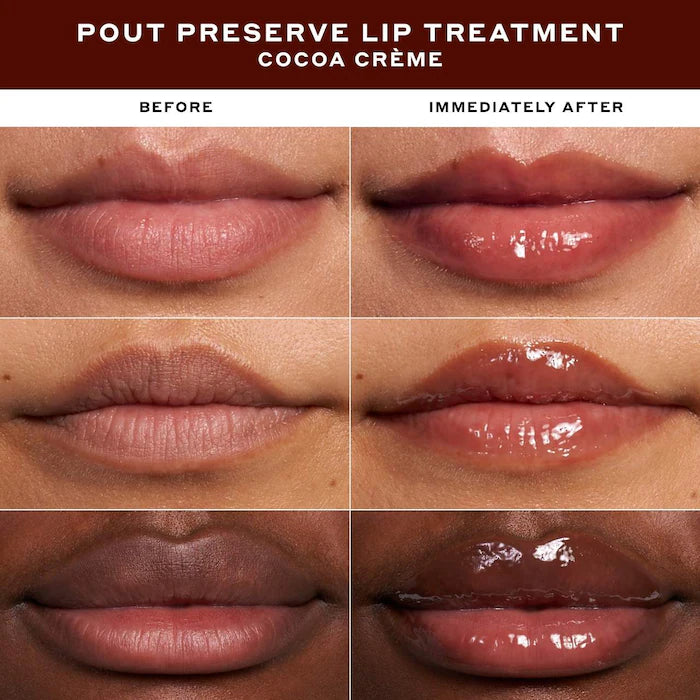 Pout Preserve Hydrating Peptide Lip Treatment-Cocoa Crème