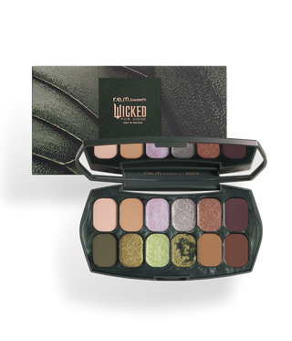e.m. beauty x wicked: for good ozian forest eyeshadow palette