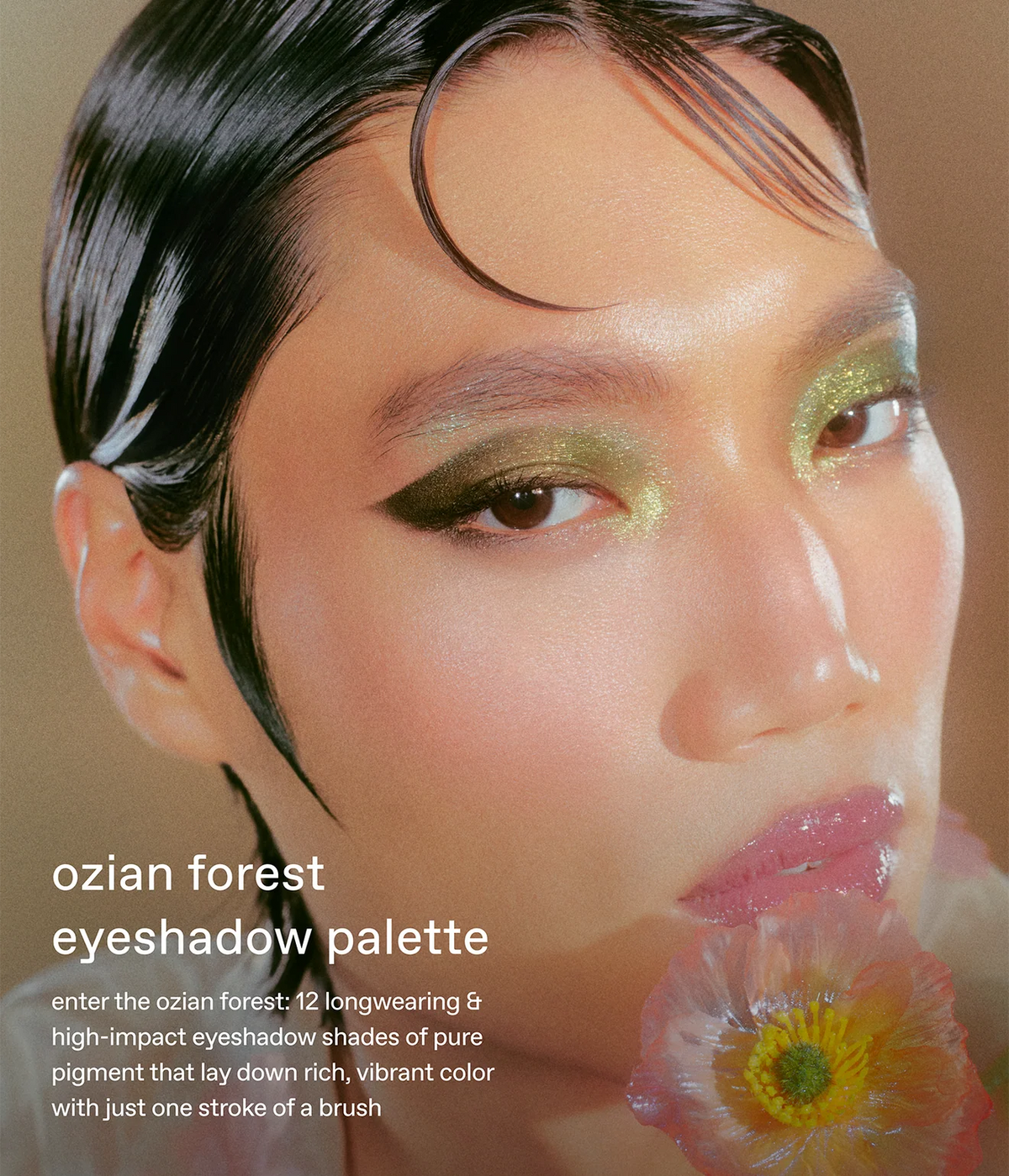 e.m. beauty x wicked: for good ozian forest eyeshadow palette
