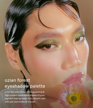 e.m. beauty x wicked: for good ozian forest eyeshadow palette