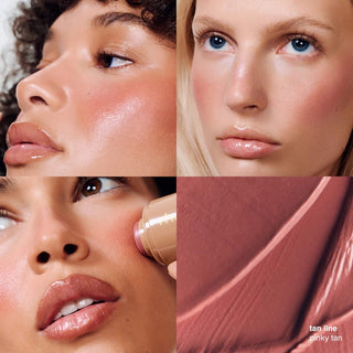 Pocket Blush Buildable Hydrating Cream Blush- Tan line