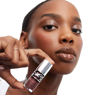 Loveshine Plumping Lip Oil Gloss with Hyaluronic Acid-06 Espresso Stardust - sheer rich brown shimmer