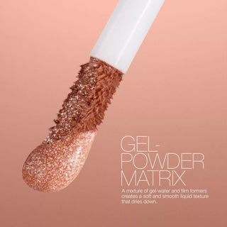 Sparkling Seduction Liquid Eyeshadow-BAD INFLUENCE(sparkling light peach with silver pearl)
