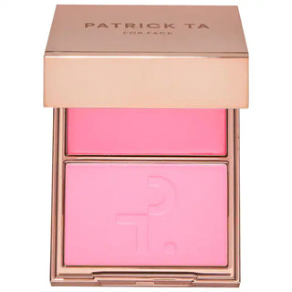 Major Headlines Double-Take Crème & Powder Blush Duo-Just Enough - soft blue pink