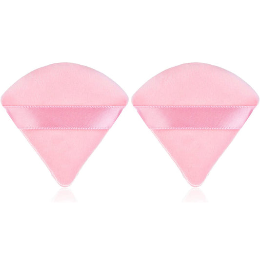 Sibba 2 Pieces Triangle Powder Puffs Face Cosmetic