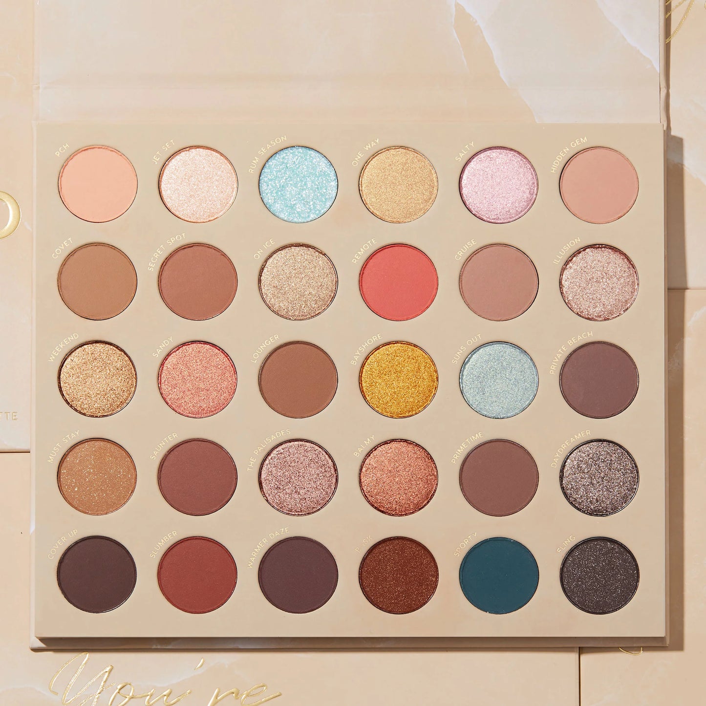 you're golden shadow palette