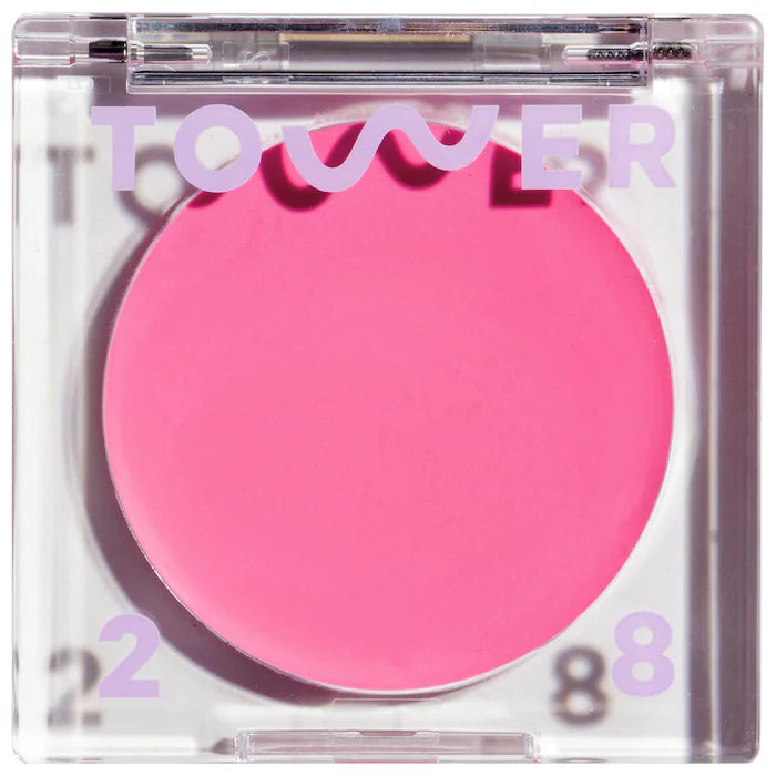 BeachPlease Lip + Cheek Cream Blush-Dream Hour - sun-kissed bright pink