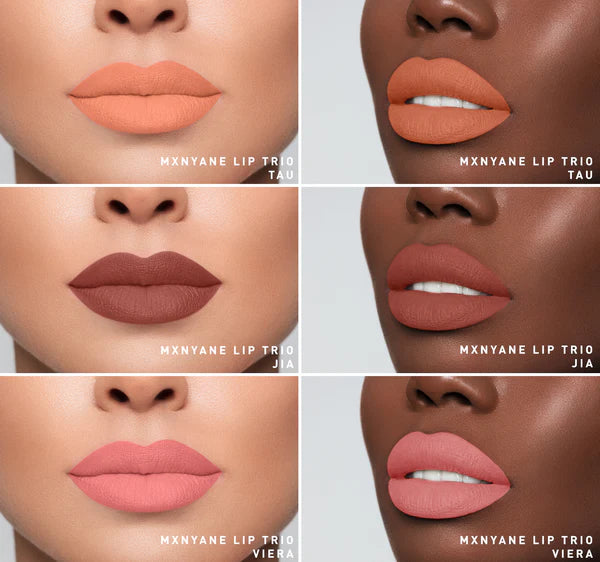 MORPHE X NYANE POUT CLOUT LIPSTICK TRIO - NEARLY NUDE