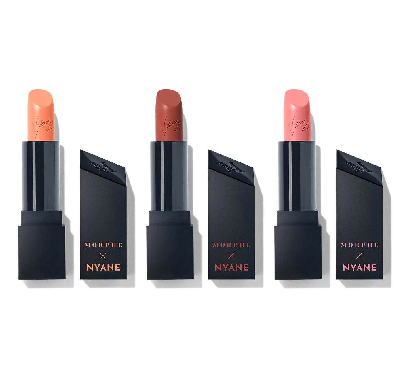 MORPHE X NYANE POUT CLOUT LIPSTICK TRIO - NEARLY NUDE