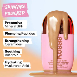 DreamBeam Silicone-Free Mineral Sunscreen SPF 40 with Ceramides and Peptides