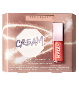Resting Peach Face Cream Blush & Mini Gloss Bomb Cream Duo