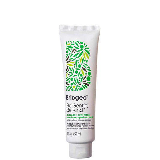 BRIOGEO BE GENTLE, BE KIND AVOCADO + KIWI MEGA MOISTURE SUPERFOOD HAIR MASK TRAVEL SIZE