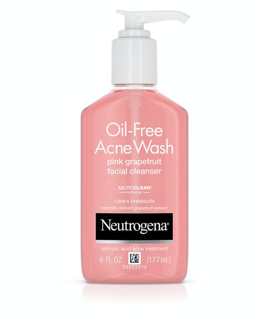 Pink Grapefruit Acne Face Wash & Cleanser with Vitamin C & Salicylic Acid