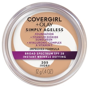 CoverGirl + Olay Simply Ageless Instant Wrinkle Defying Foundation

- 205 Ivory