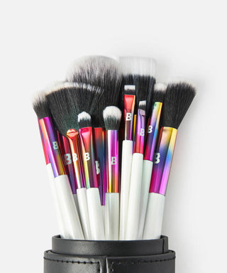 PRISM 12 PIECE TRAVEL BRUSH SET WITH HOLDER