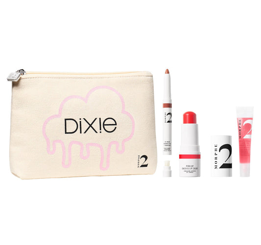 DIXIE’S GO-TO FAVES 3-PIECE MAKEUP SET + BAG