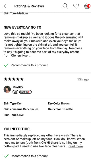 Truth Juice™ Daily Cleanser - 98%' positive feedbacks on sephora