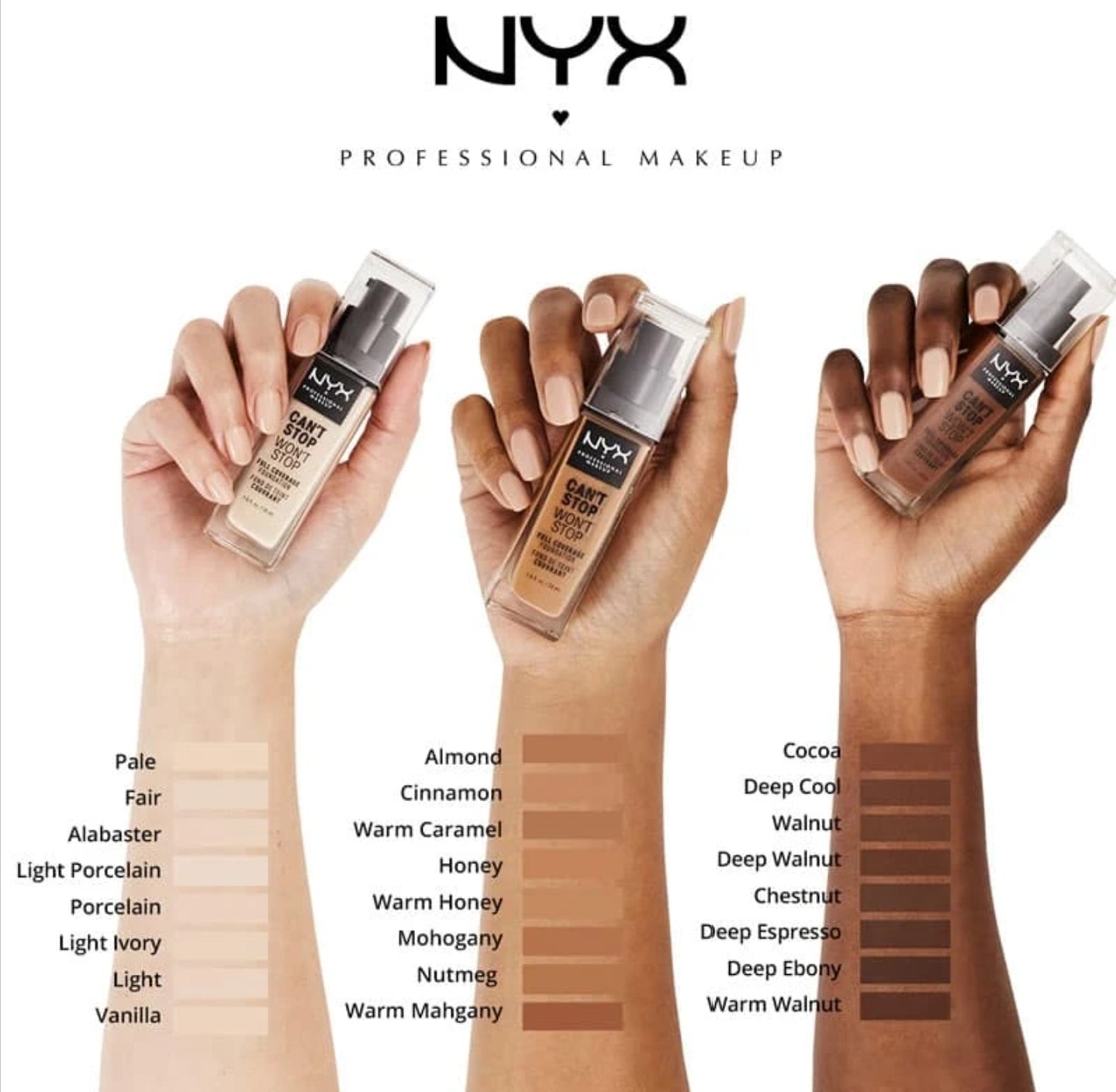 NYX Professional Makeup Can't Stop Won't Stop Full Coverage Foundation