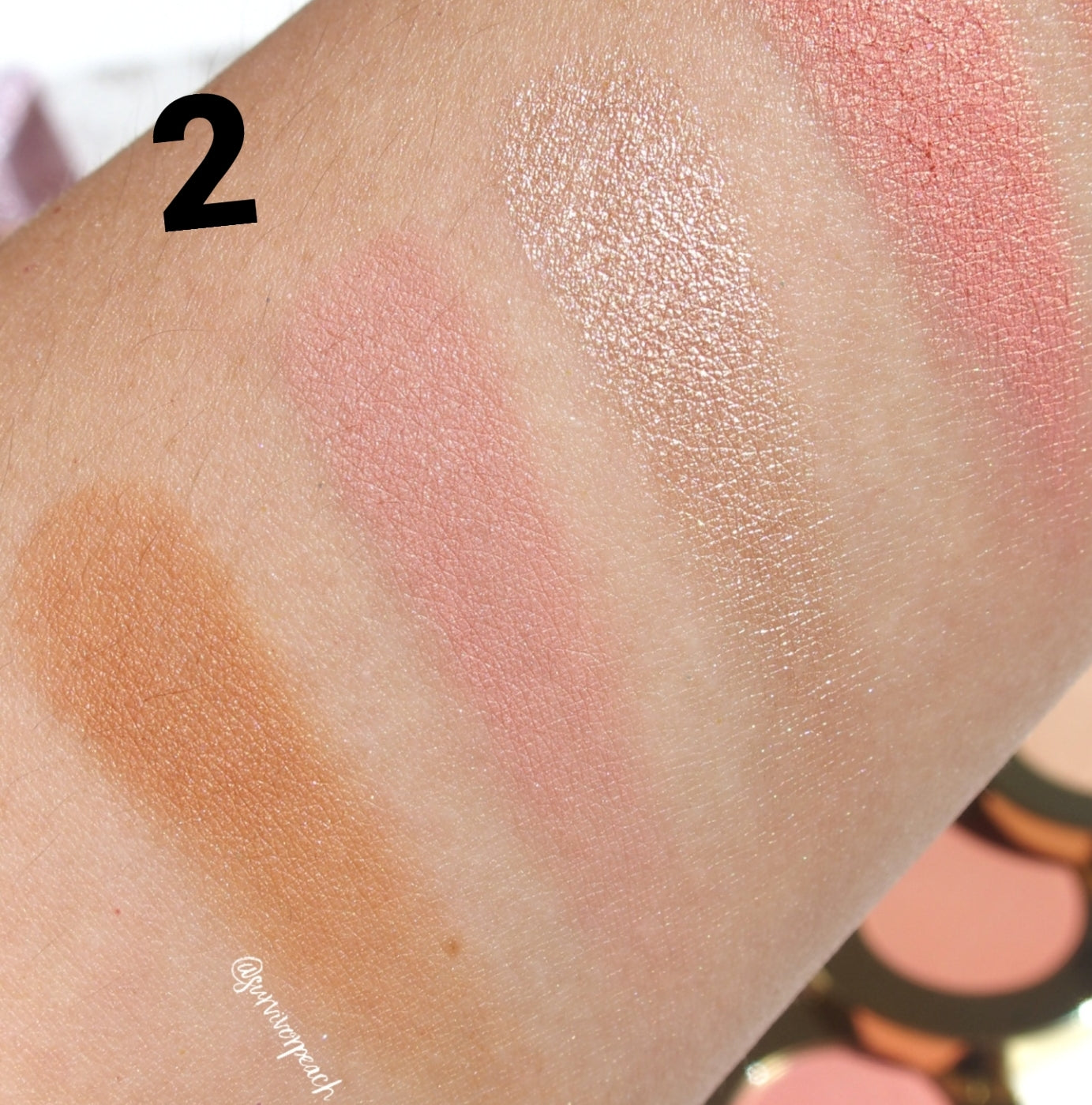 Blush , bronzer and highlight