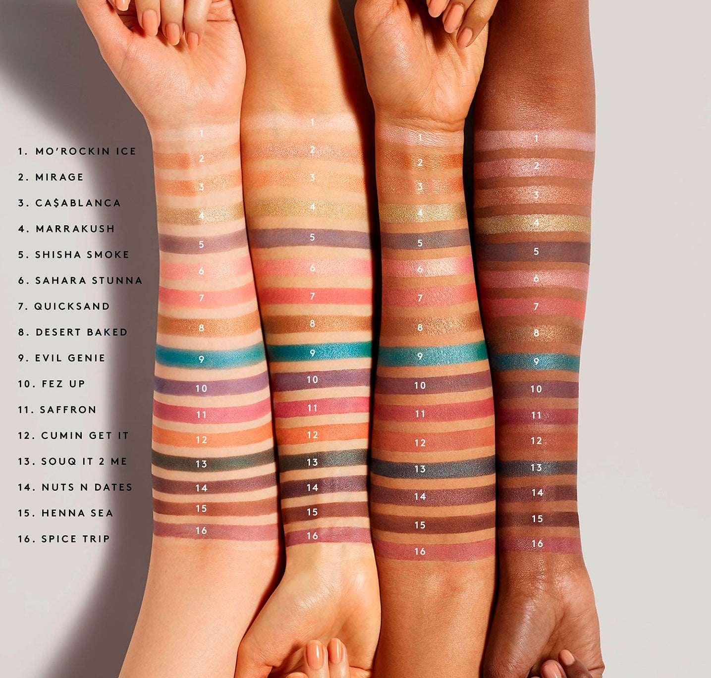Moroccan spice eyeshadow palette