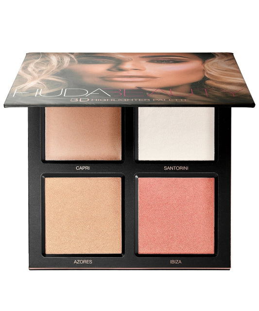 3D cream and powder highlighter palette