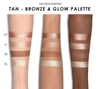 Tan bronze cheek face glow palette