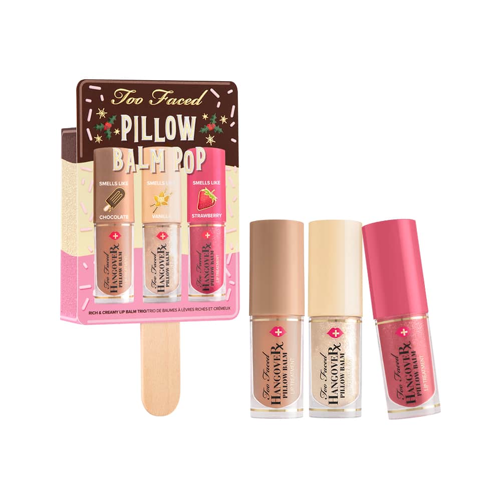 Pillow Balm Pop Rich & Creamy Lip Balm Trio - Too Faced