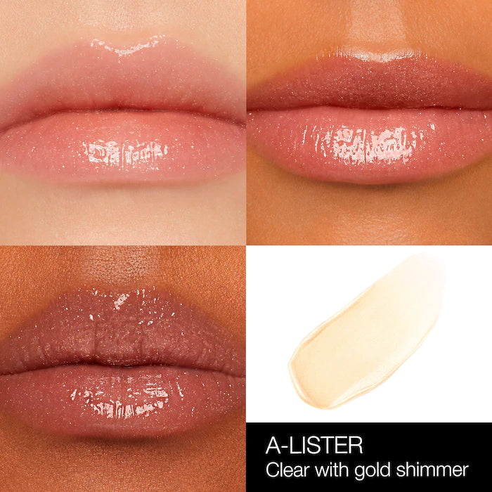 Afterglow Lip Shine Gloss-A-Lister - clear with gold shimmer