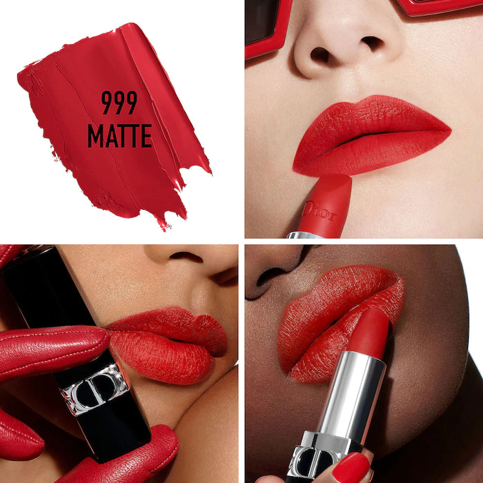 Rouge Dior Refillable Lipstick-999 Matte - red