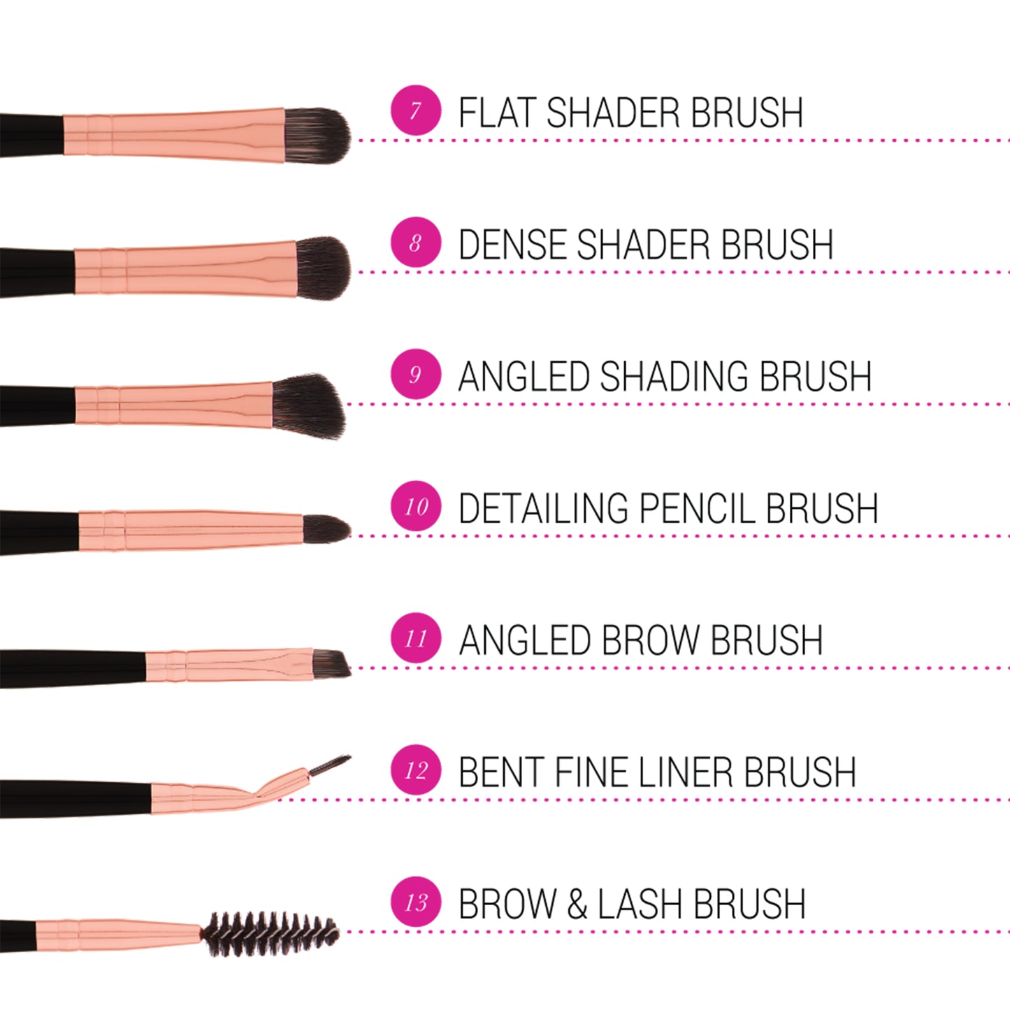 SIGNATURE ROSE GOLD - 13 PIECE BRUSH SET