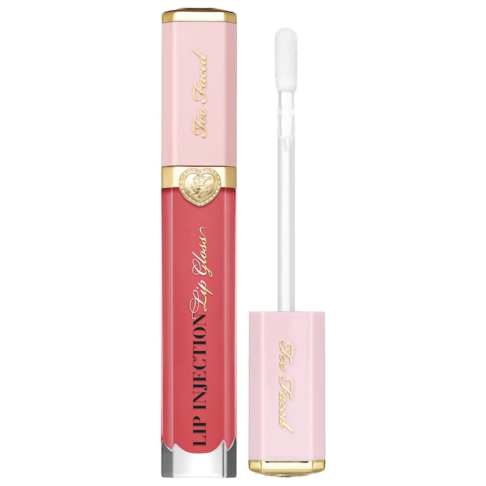 Lip Injection Power Plumping Hydrating Lip Gloss-On Blast - bright coral