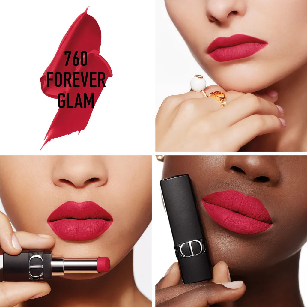 Rouge Dior Forever Transfer-Proof Lipstick-760 - Forever Glam - a soft fuchsia